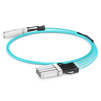 100g QSFP28 a 4x25g SFP28 AOC 100G QSFP28 aktif Optical CE CE FCC 1-100 M