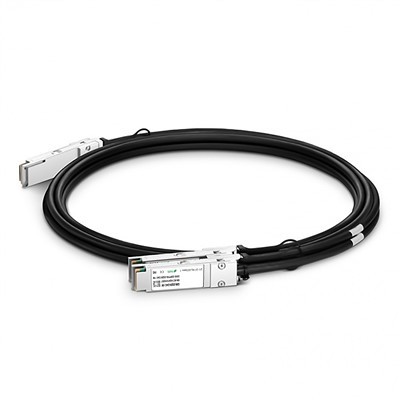 200g QSFP56 a 2 × 100g QSFP56 pasif dirèk Tache kab kwiv (DAC), 1. 5-3 M