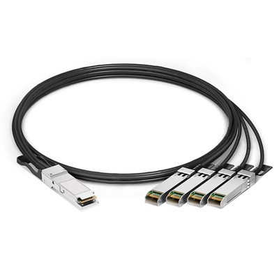 Kalite siperyè konpatib 1 0 0G QSFP28 a 4 x 25g SFP28 pasif dirèk Tache Copper levasyon kab 0.5m -5 M